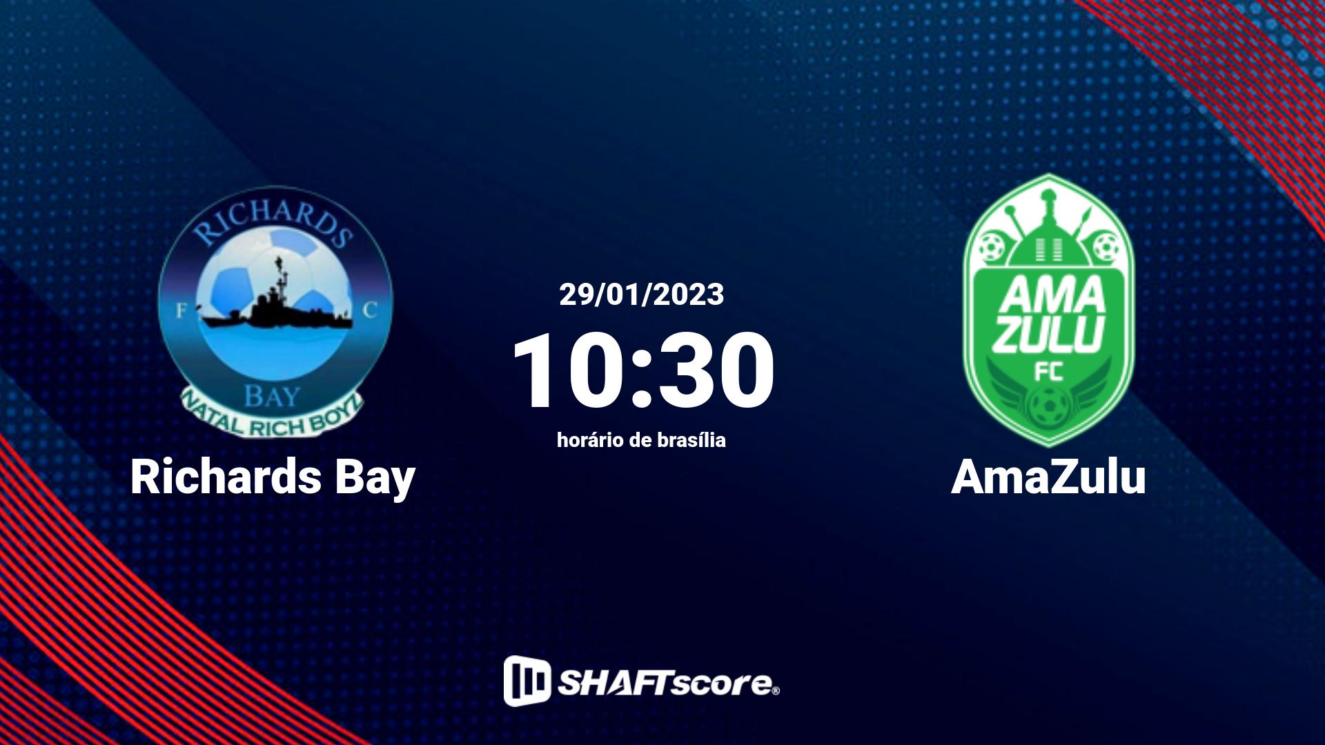 Estatísticas do jogo Richards Bay vs AmaZulu 29.01 10:30