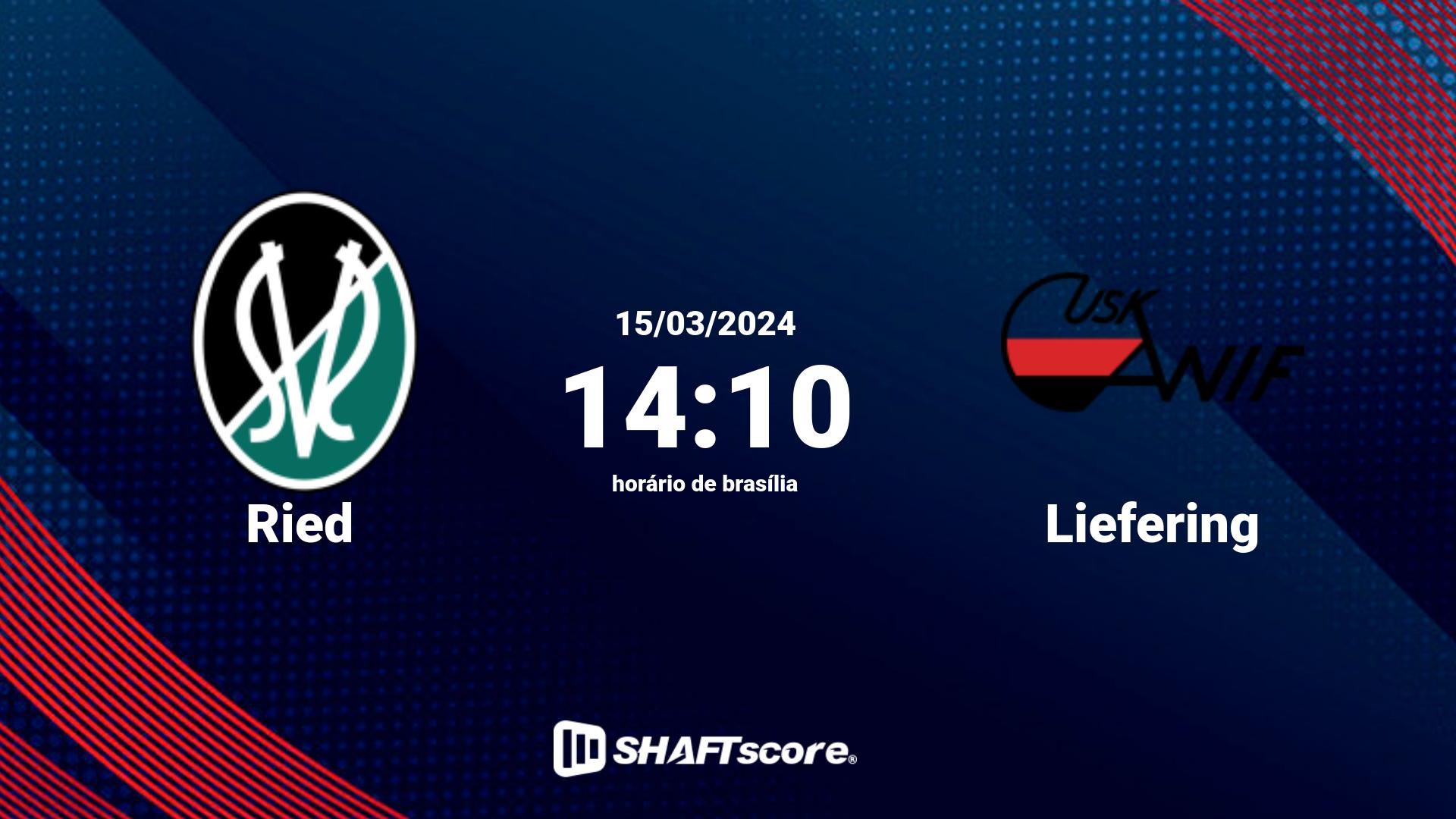 Estatísticas do jogo Ried vs Liefering 15.03 14:10