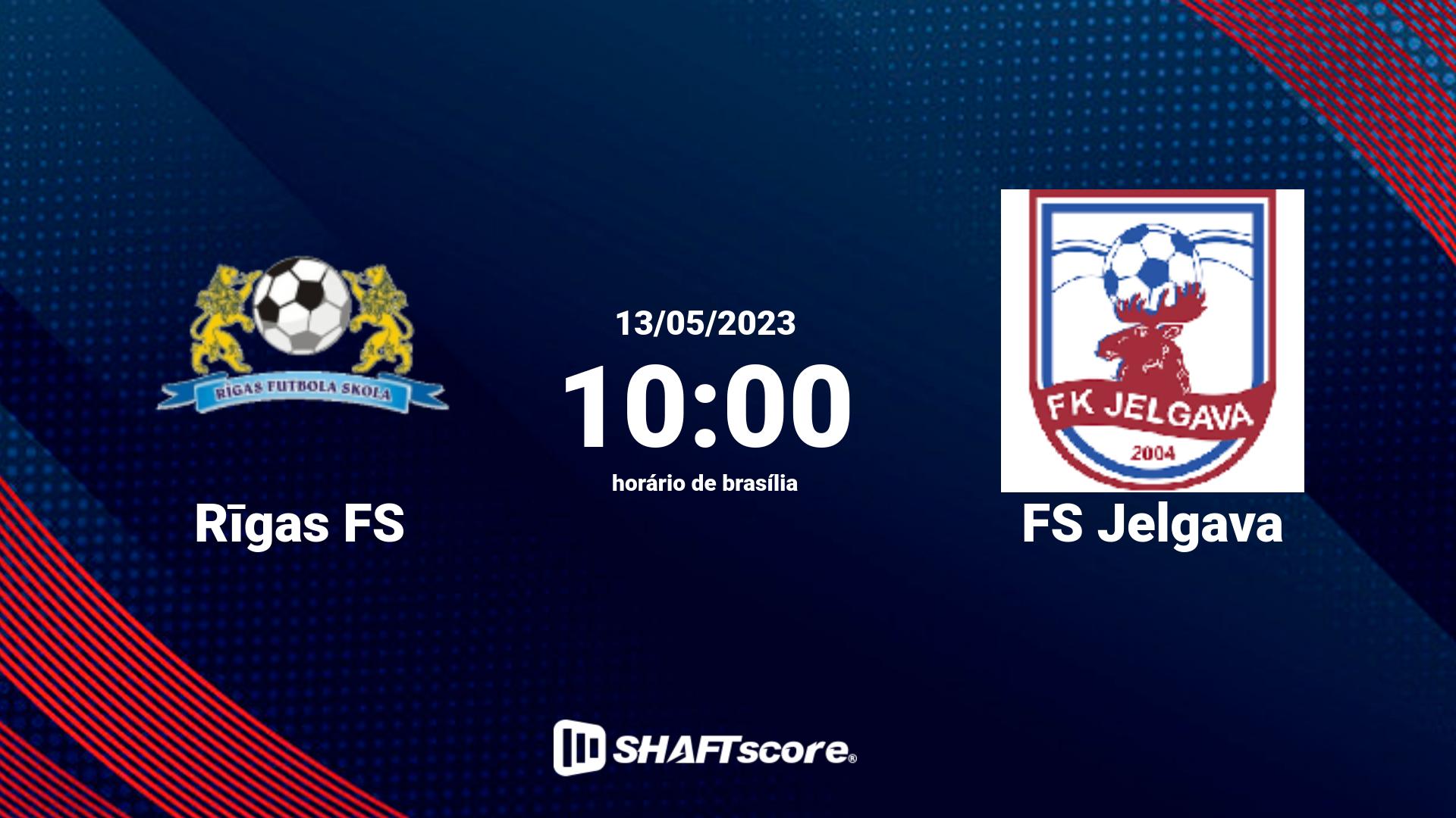 Estatísticas do jogo Rīgas FS vs FS Jelgava 13.05 10:00