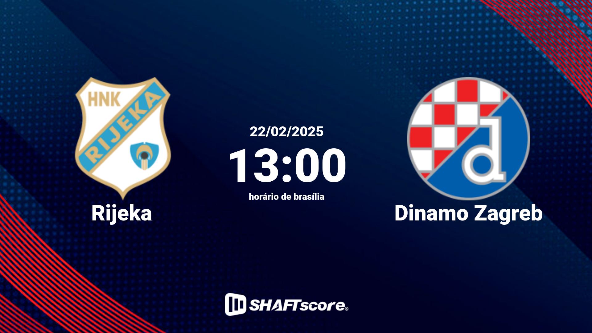 Estatísticas do jogo Rijeka vs Dinamo Zagreb 22.02 13:00