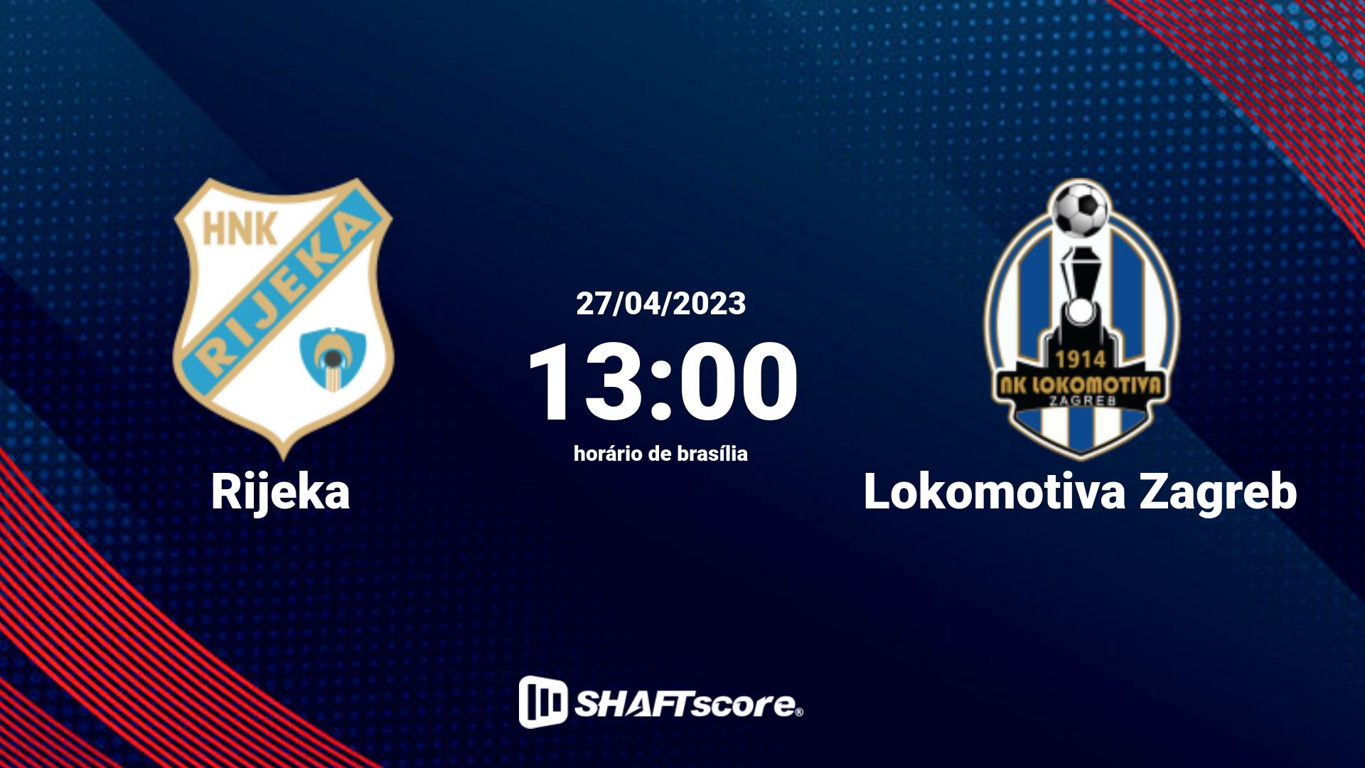 Estatísticas do jogo Rijeka vs Lokomotiva Zagreb 27.04 13:00