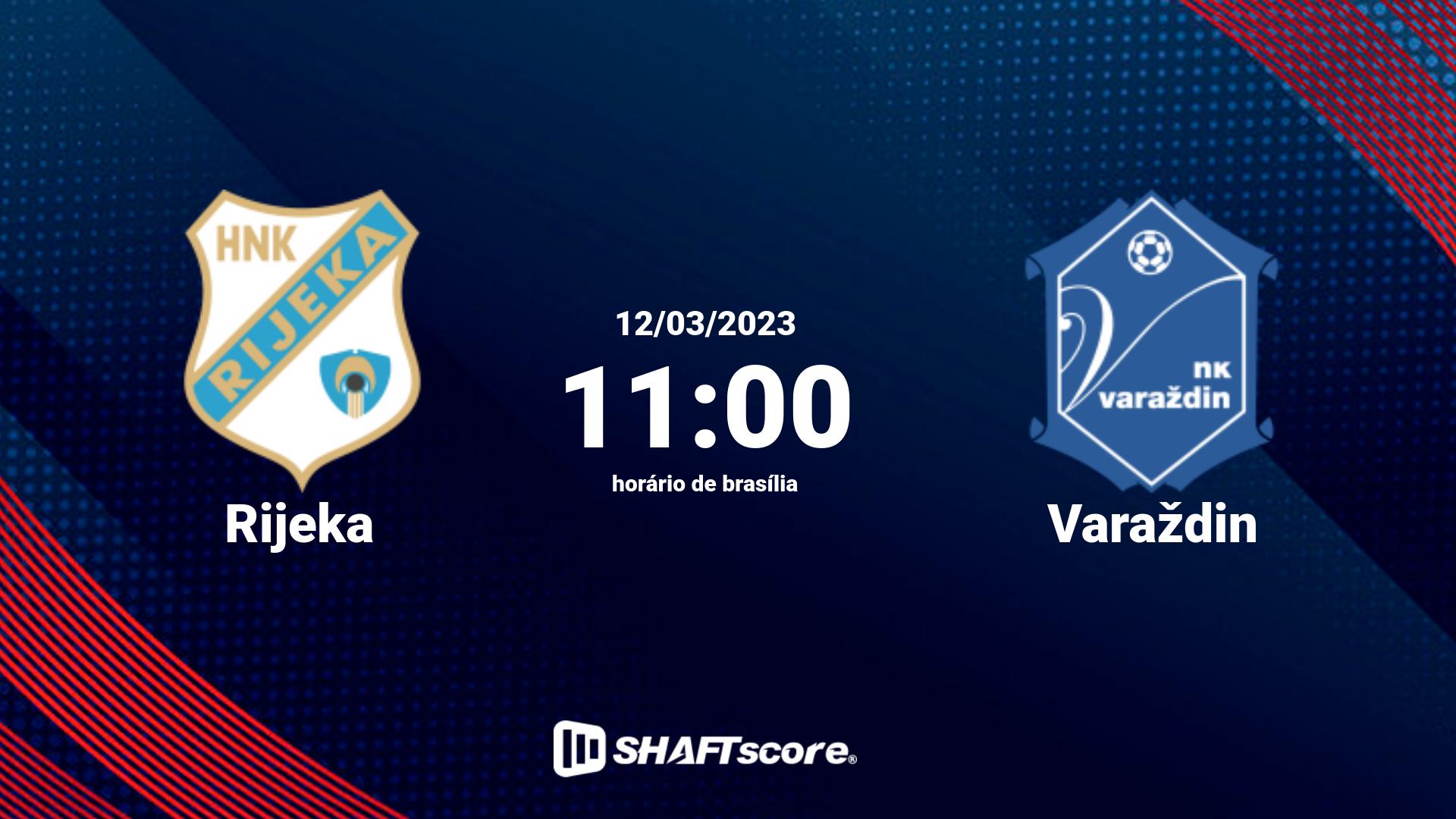 Estatísticas do jogo Rijeka vs Varaždin 12.03 11:00