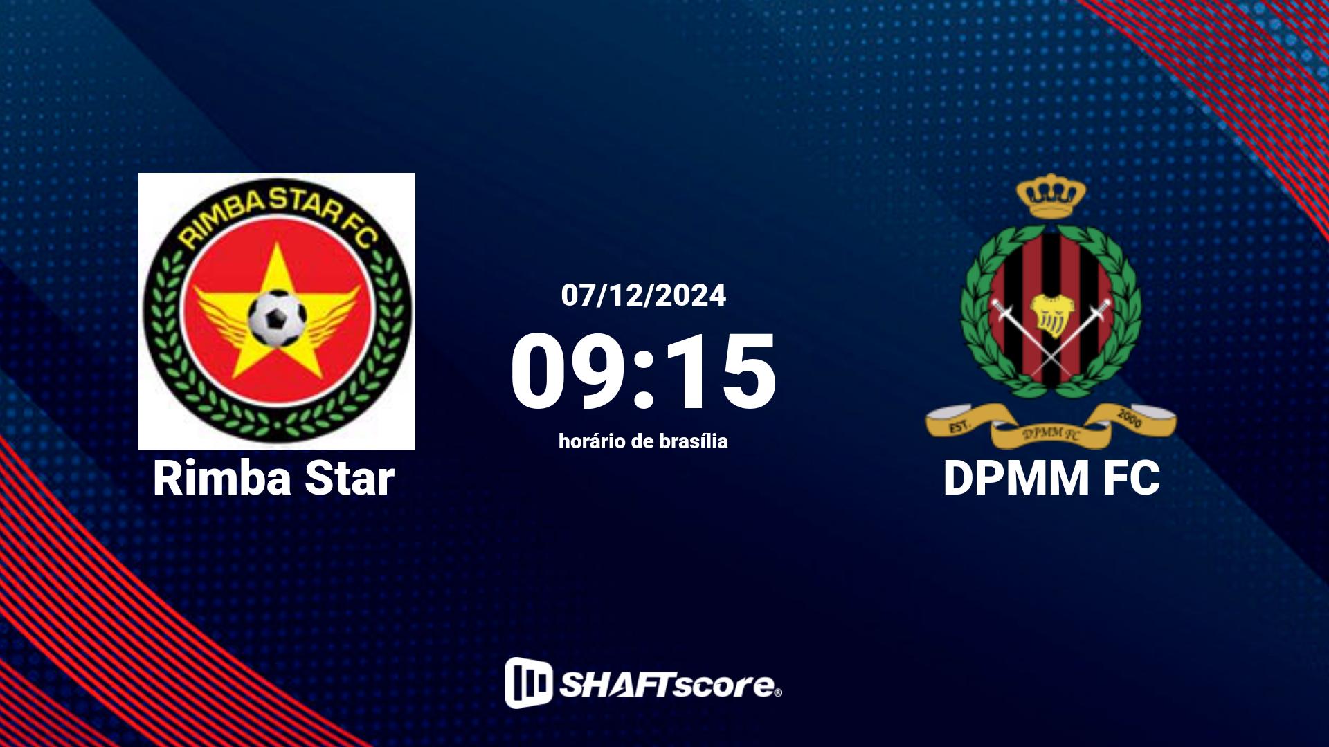 Estatísticas do jogo Rimba Star vs DPMM FC 07.12 09:15