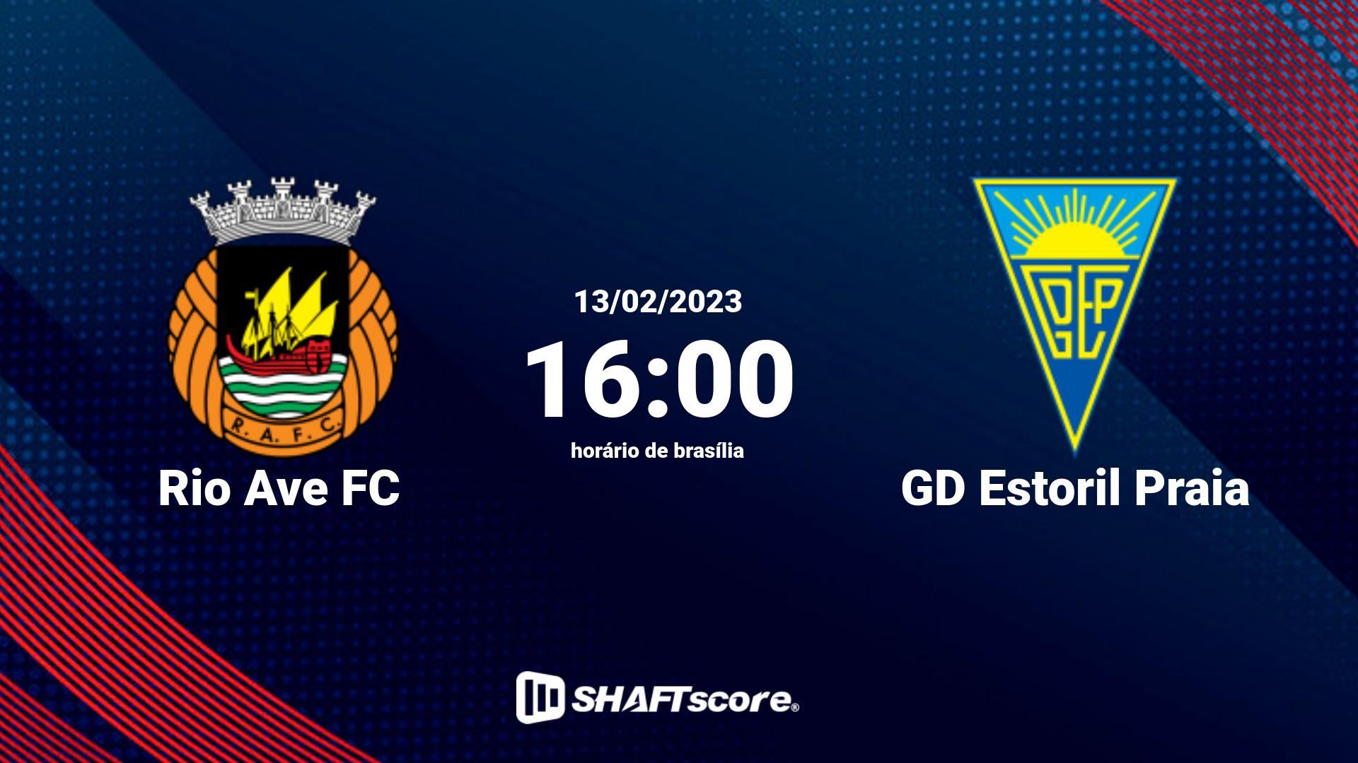 Estatísticas do jogo Rio Ave FC vs GD Estoril Praia 13.02 16:00