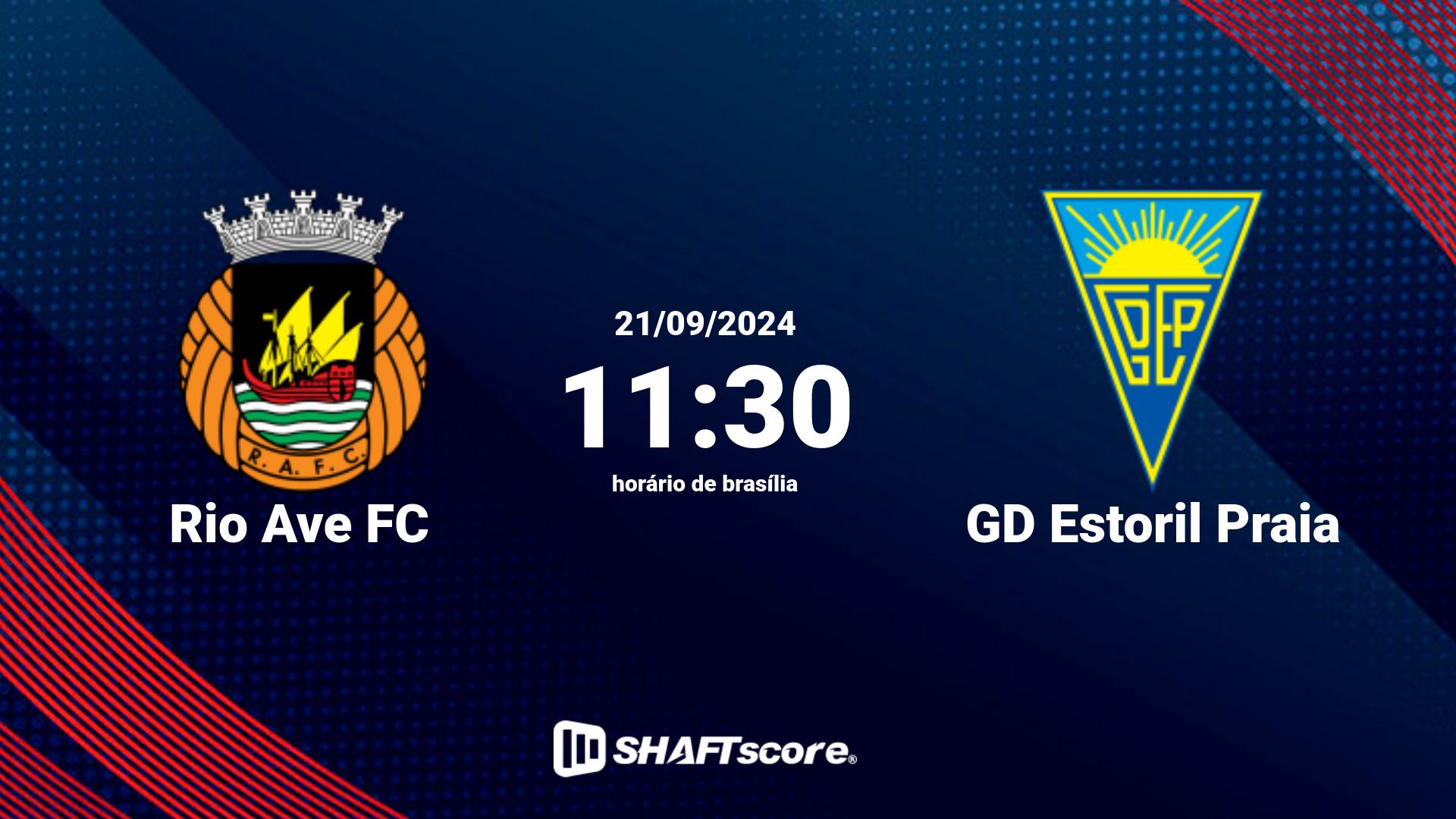 Estatísticas do jogo Rio Ave FC vs GD Estoril Praia 21.09 11:30