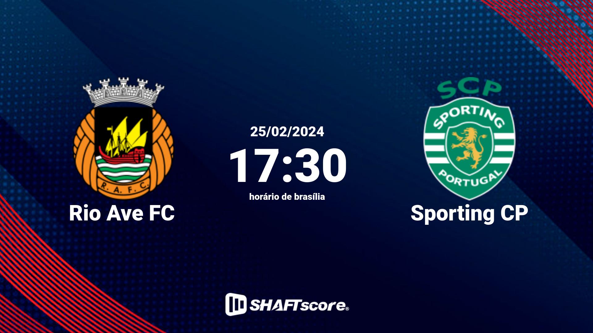 Estatísticas do jogo Rio Ave FC vs Sporting CP 25.02 17:30