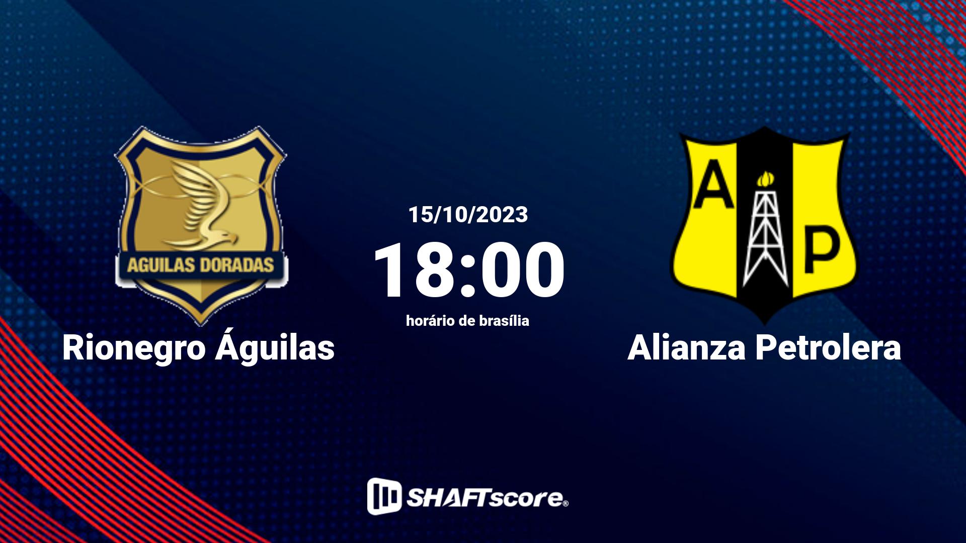 Estatísticas do jogo Rionegro Águilas vs Alianza Petrolera 15.10 18:00