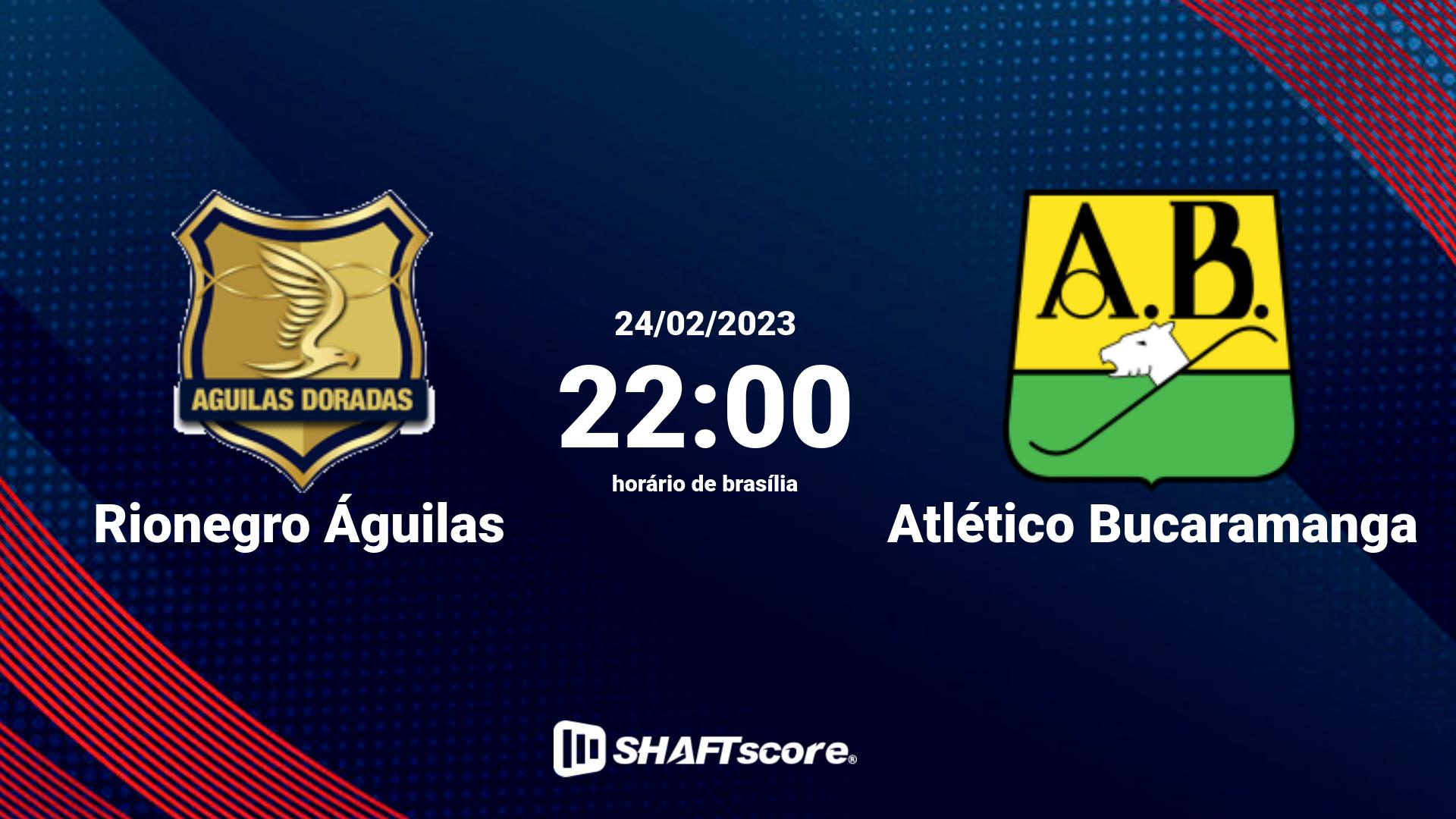 Estatísticas do jogo Rionegro Águilas vs Atlético Bucaramanga 24.02 22:00