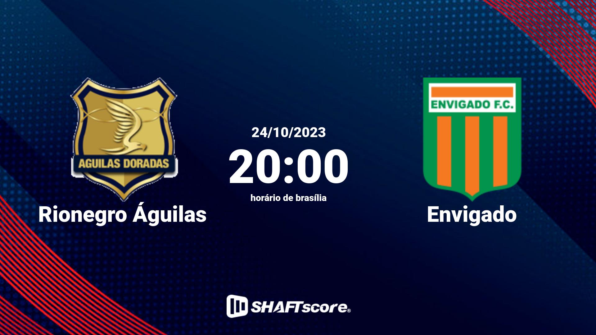 Estatísticas do jogo Rionegro Águilas vs Envigado 24.10 20:00