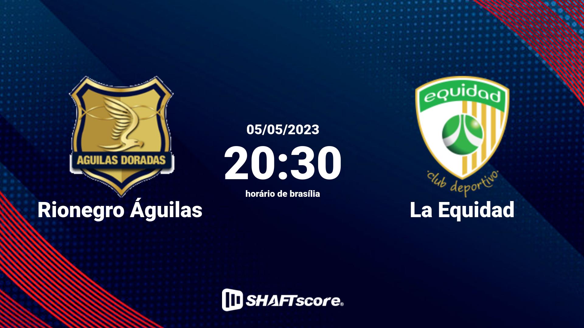 Estatísticas do jogo Rionegro Águilas vs La Equidad 05.05 20:30