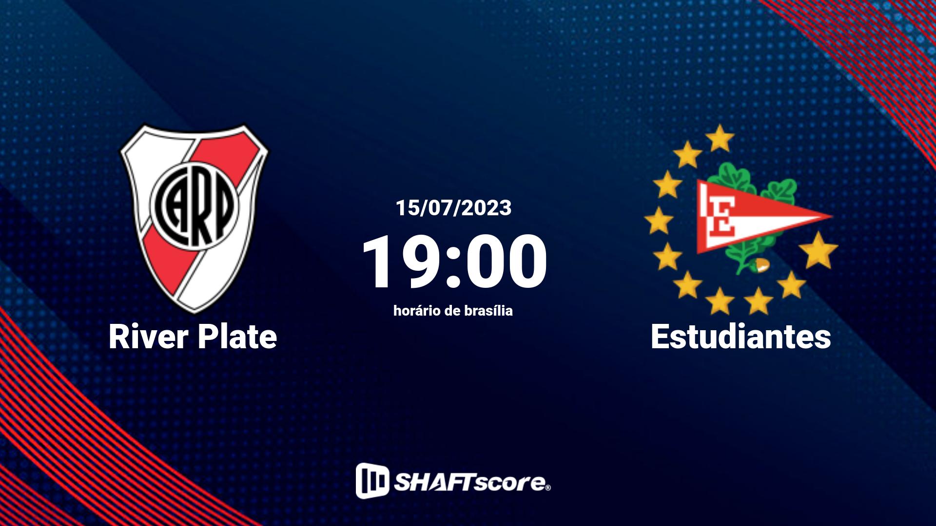 Estatísticas do jogo River Plate vs Estudiantes 15.07 19:00