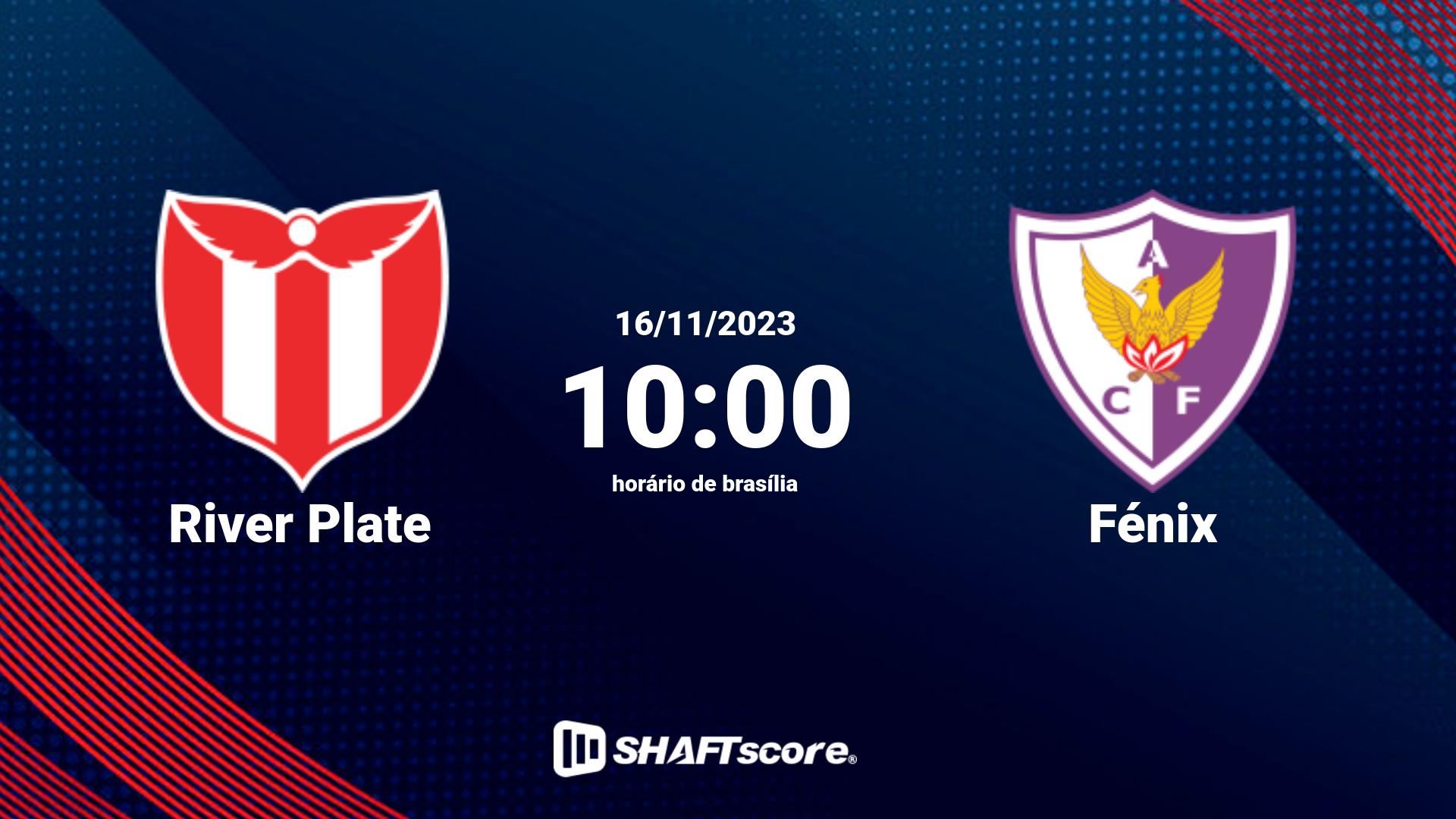 Estatísticas do jogo River Plate vs Fénix 16.11 10:00