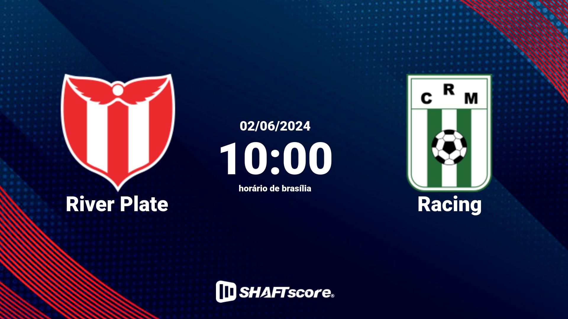 Estatísticas do jogo River Plate vs Racing 02.06 10:00