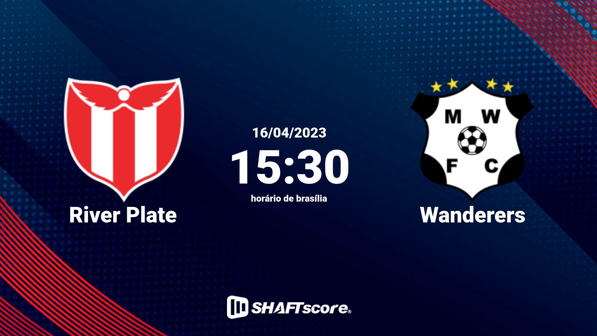 Estatísticas do jogo River Plate vs Wanderers 16.04 15:30