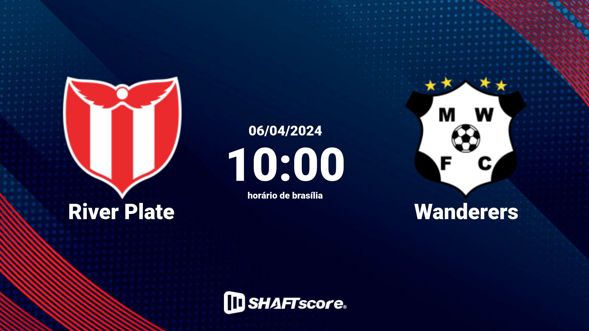 Estatísticas do jogo River Plate vs Wanderers 06.04 10:00