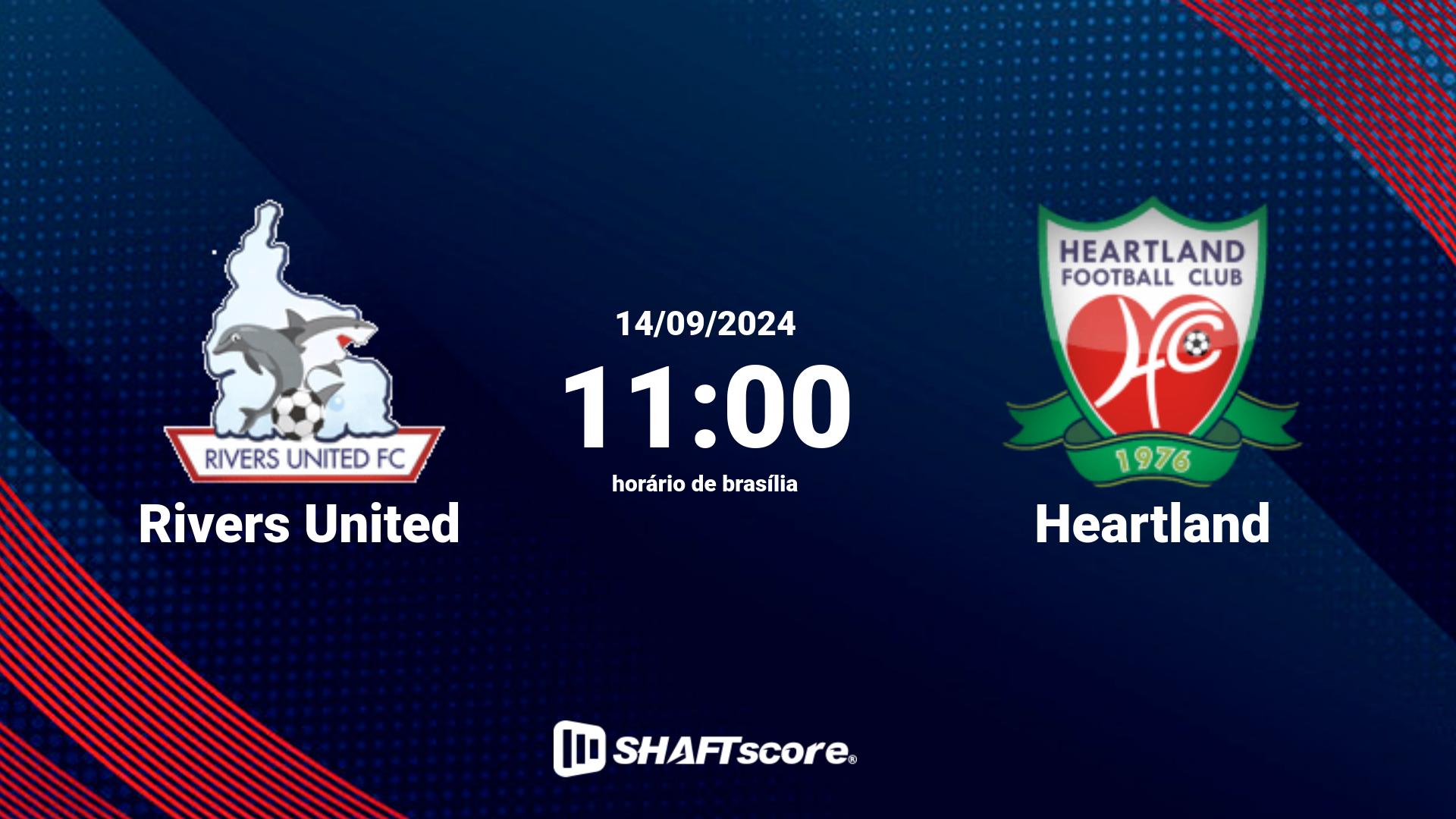 Estatísticas do jogo Rivers United vs Heartland 14.09 11:00