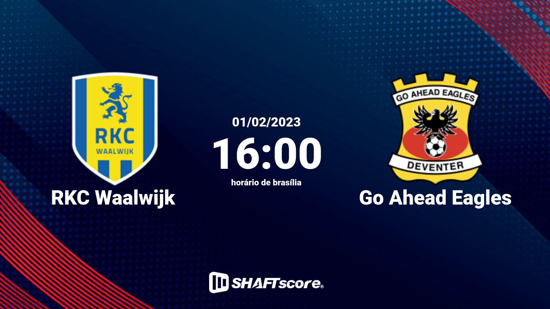 Estatísticas do jogo RKC Waalwijk vs Go Ahead Eagles 01.02 16:00