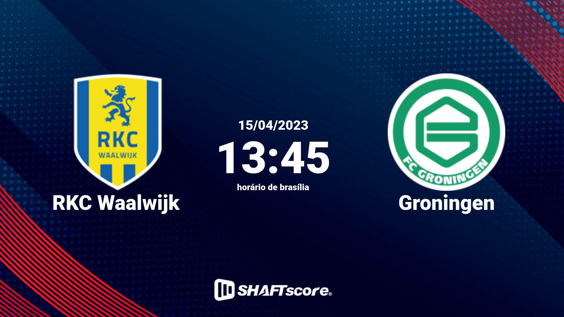 Estatísticas do jogo RKC Waalwijk vs Groningen 15.04 13:45