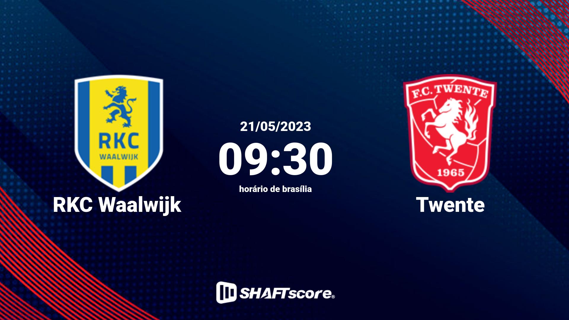 Estatísticas do jogo RKC Waalwijk vs Twente 21.05 09:30