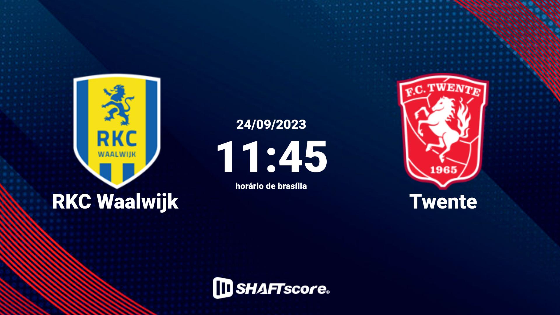 Estatísticas do jogo RKC Waalwijk vs Twente 24.09 11:45