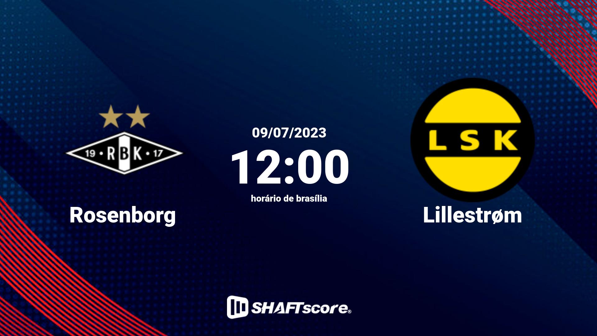 Estatísticas do jogo Rosenborg vs Lillestrøm 09.07 12:00