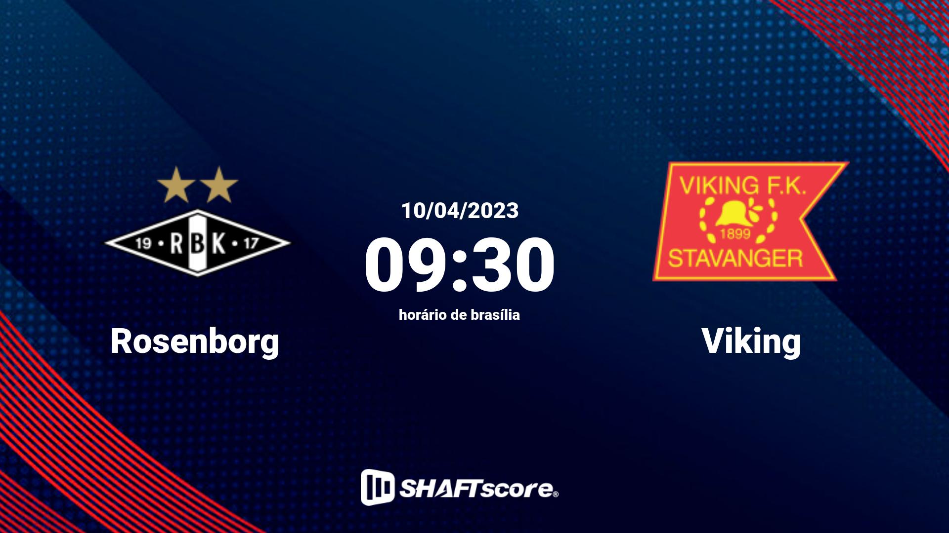 Estatísticas do jogo Rosenborg vs Viking 10.04 09:30