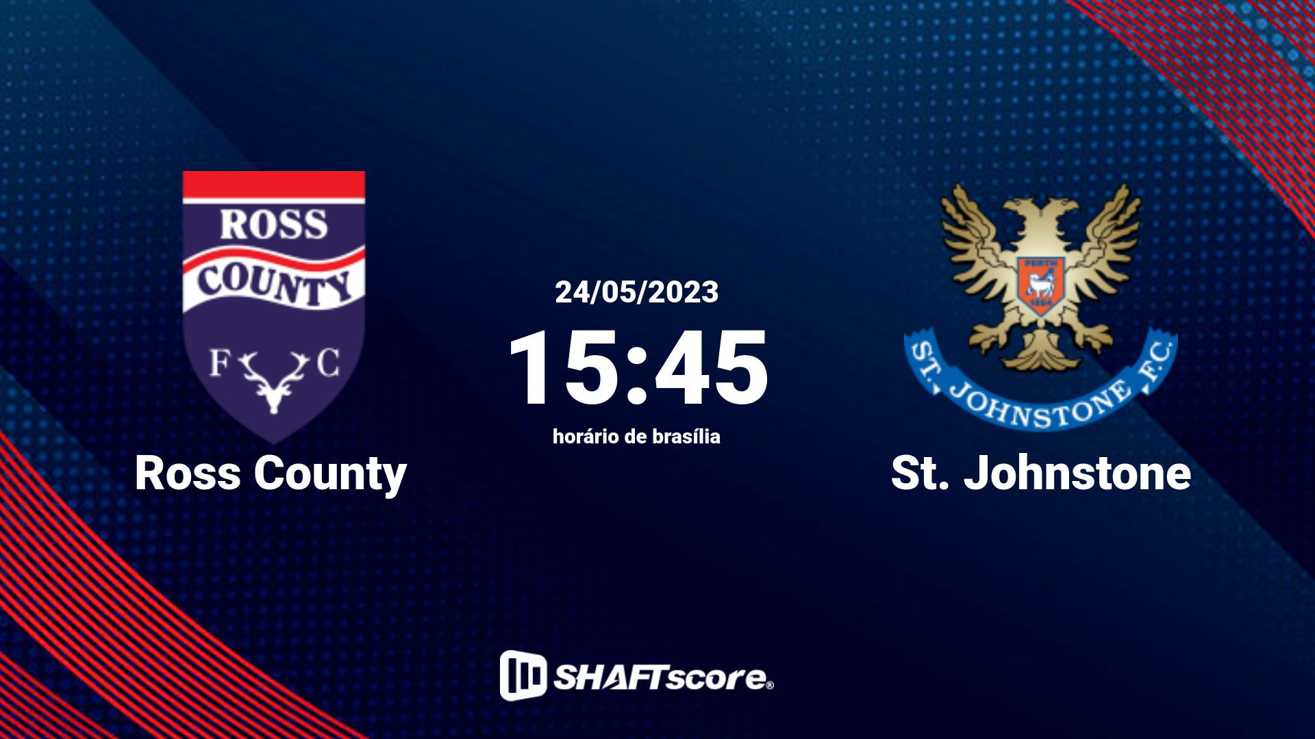 Estatísticas do jogo Ross County vs St. Johnstone 24.05 15:45