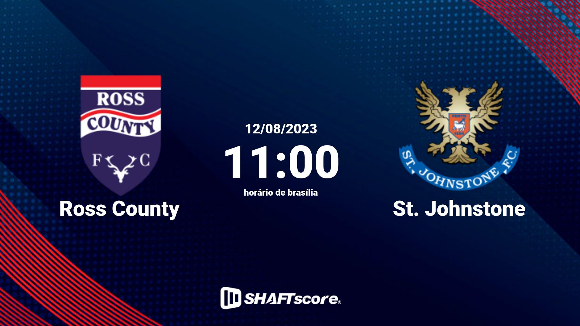 Estatísticas do jogo Ross County vs St. Johnstone 12.08 11:00