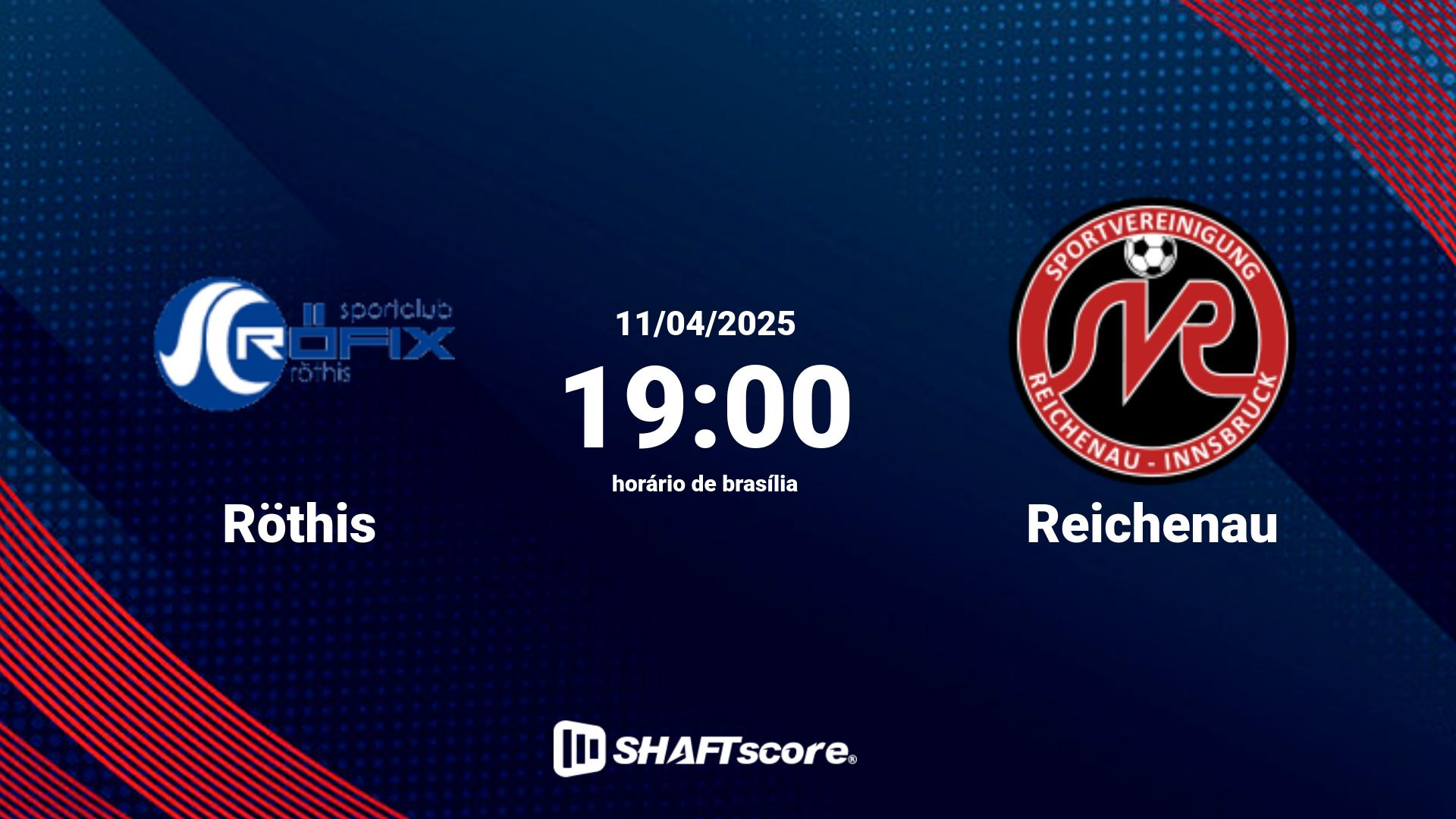 Estatísticas do jogo Röthis vs Reichenau 11.04 19:00