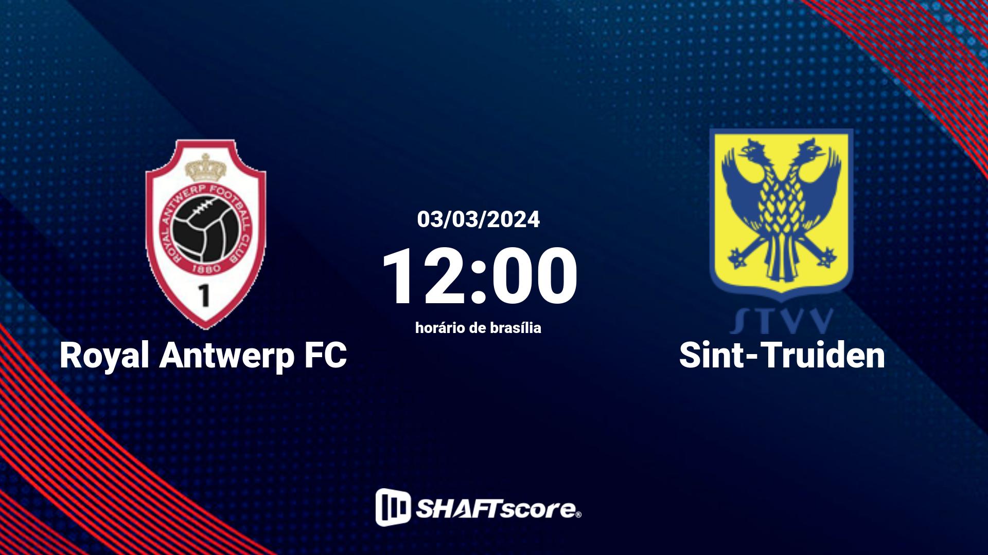 Estatísticas do jogo Royal Antwerp FC vs Sint-Truiden 03.03 12:00