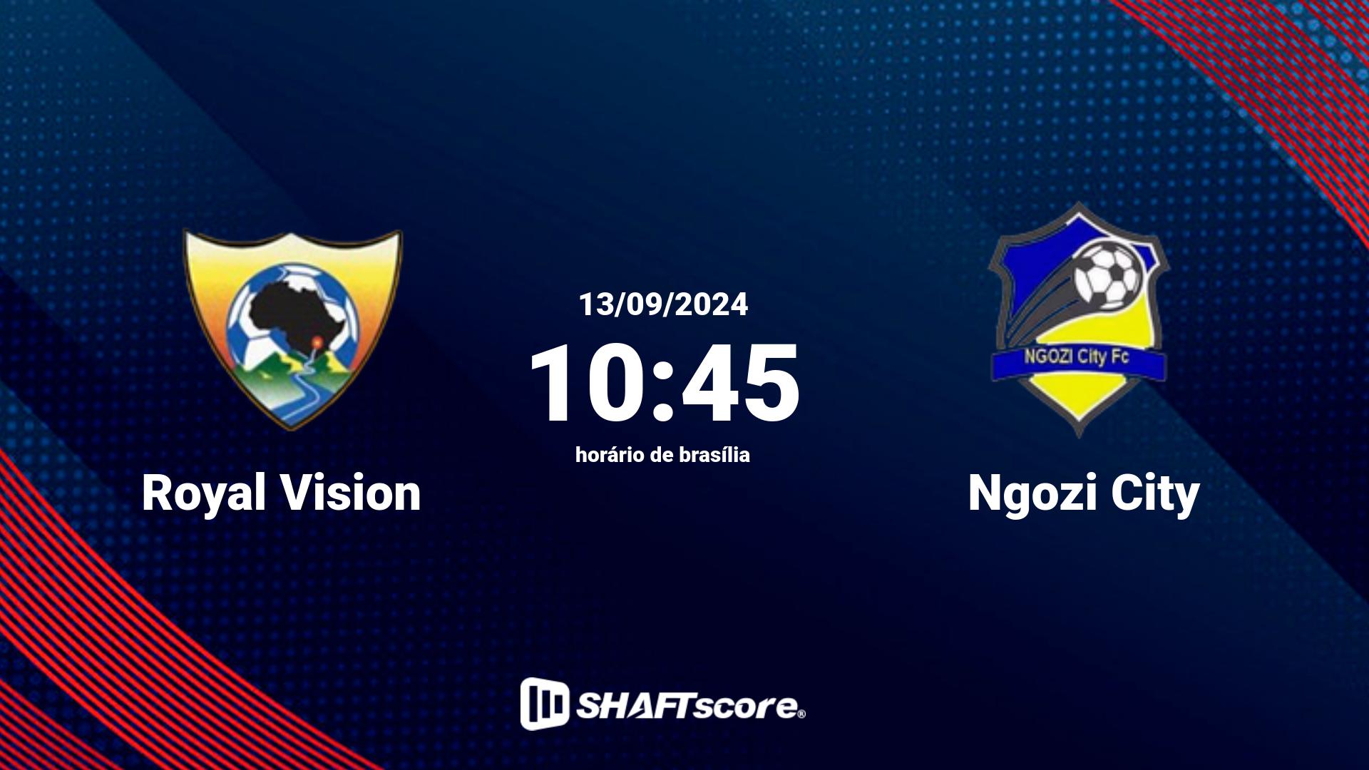 Estatísticas do jogo Royal Vision vs Ngozi City 13.09 10:45