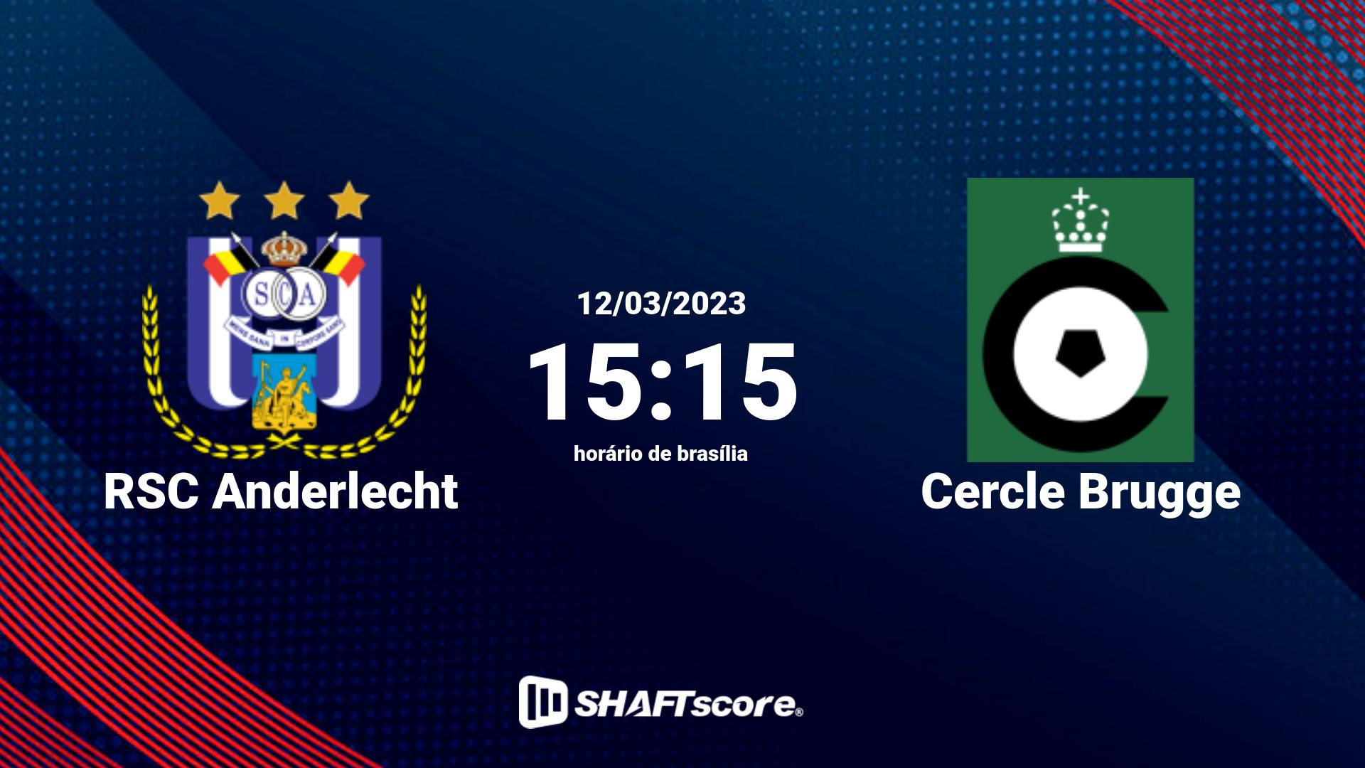 Estatísticas do jogo RSC Anderlecht vs Cercle Brugge 12.03 15:15