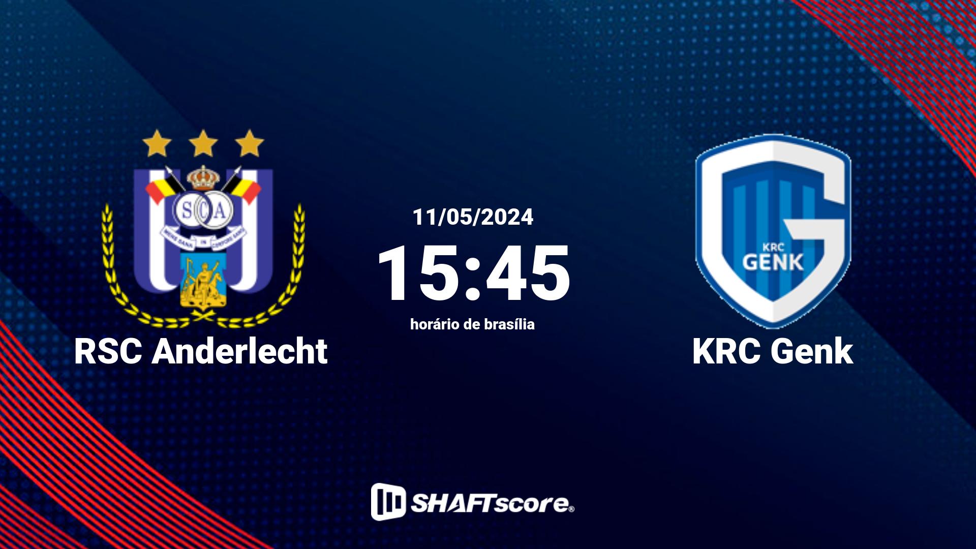 Estatísticas do jogo RSC Anderlecht vs KRC Genk 11.05 15:45