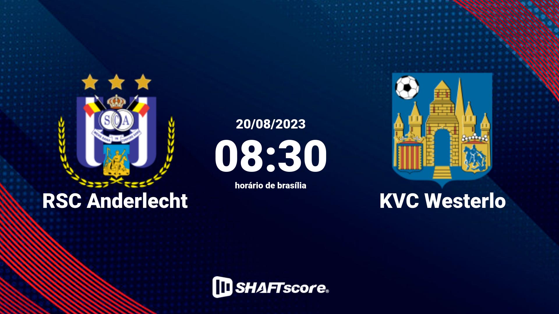 Estatísticas do jogo RSC Anderlecht vs KVC Westerlo 20.08 08:30