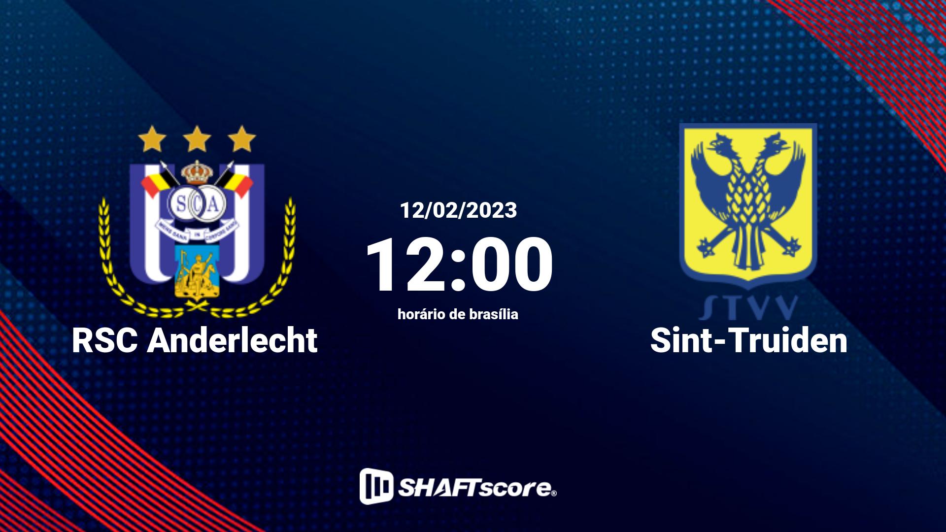 Estatísticas do jogo RSC Anderlecht vs Sint-Truiden 12.02 12:00