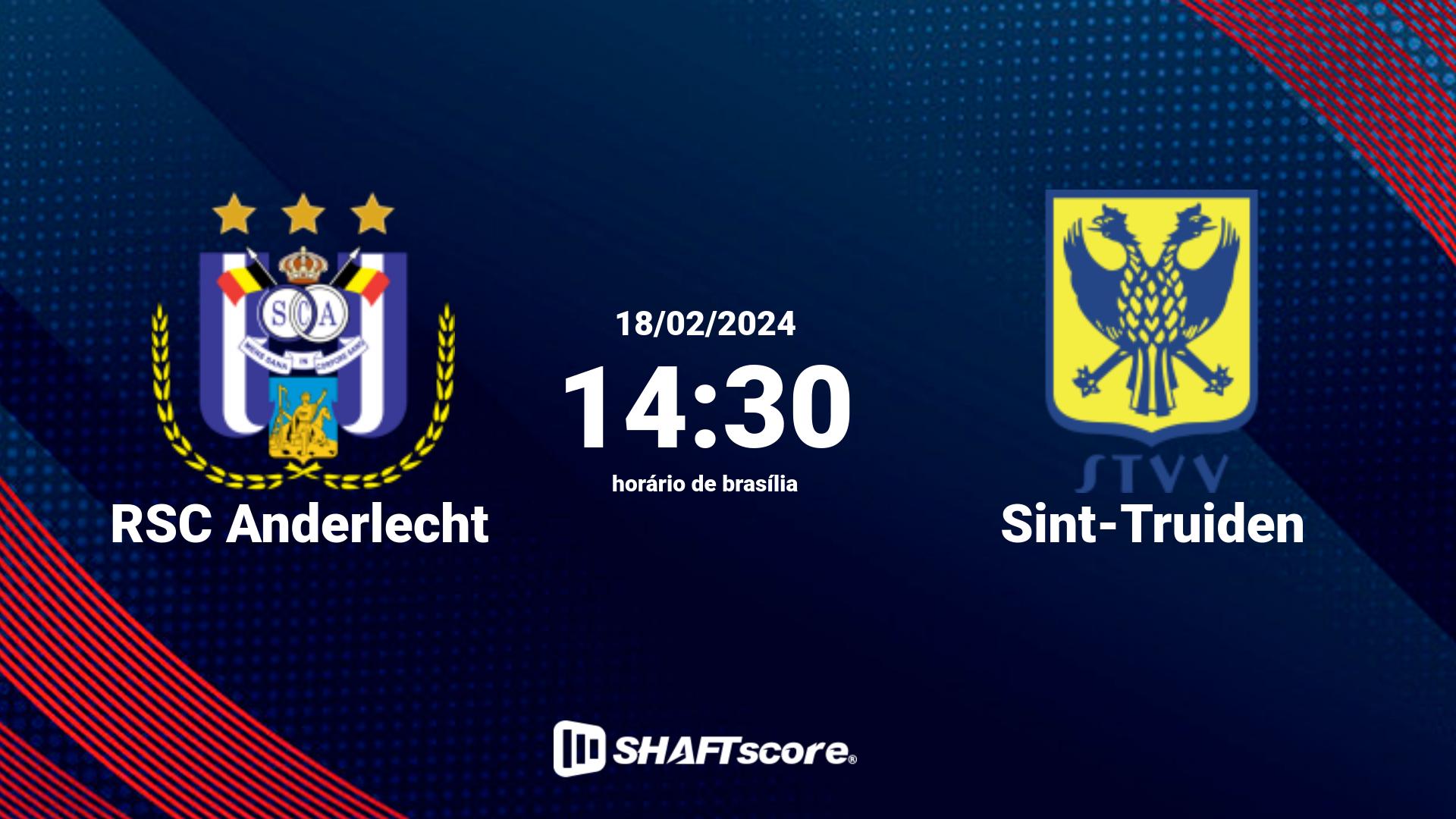 Estatísticas do jogo RSC Anderlecht vs Sint-Truiden 18.02 14:30