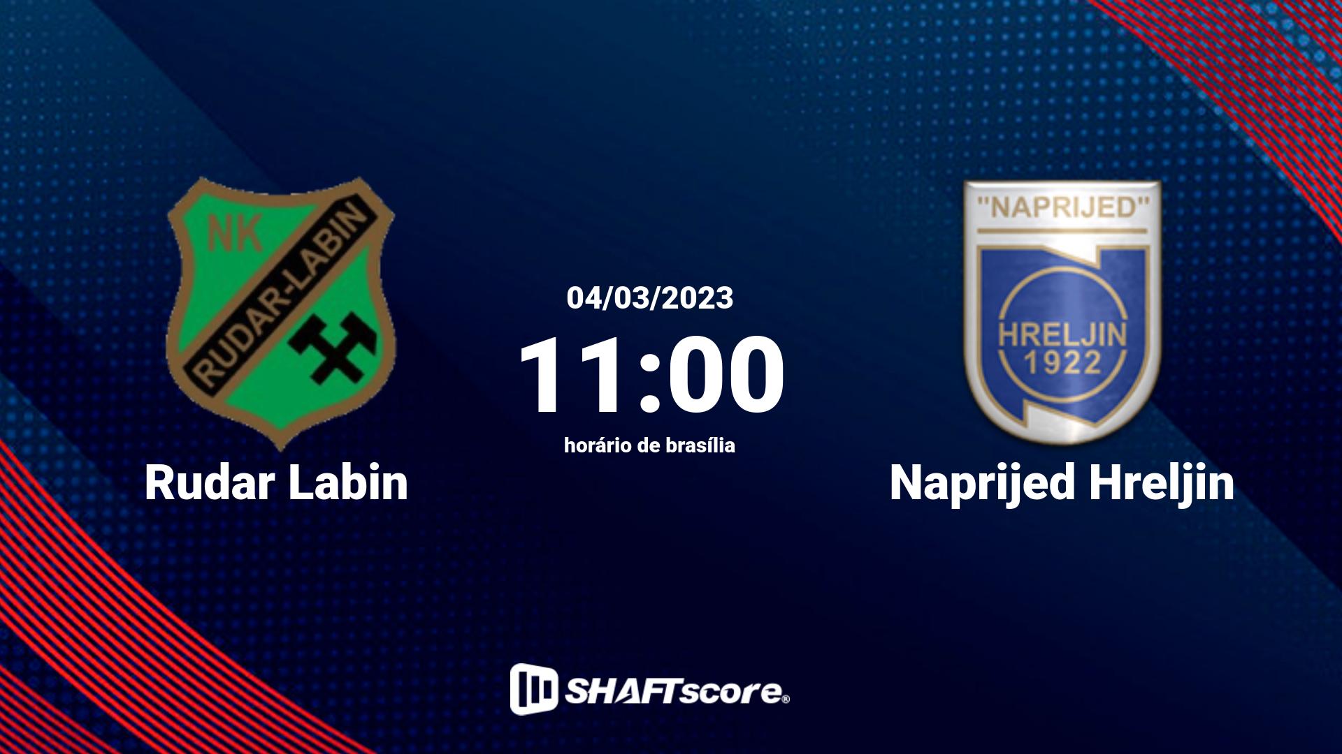 Estatísticas do jogo Rudar Labin vs Naprijed Hreljin 04.03 11:00