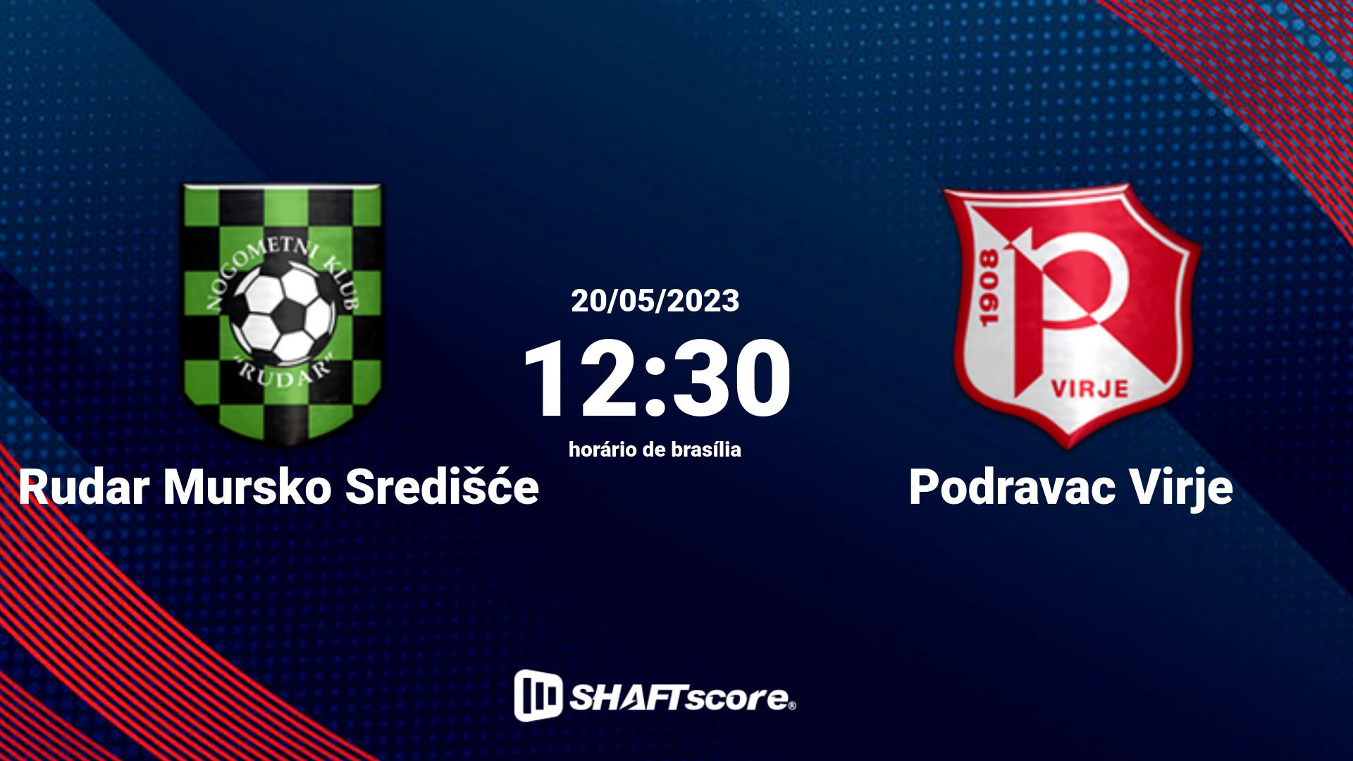 Estatísticas do jogo Rudar Mursko Središće vs Podravac Virje 20.05 12:30