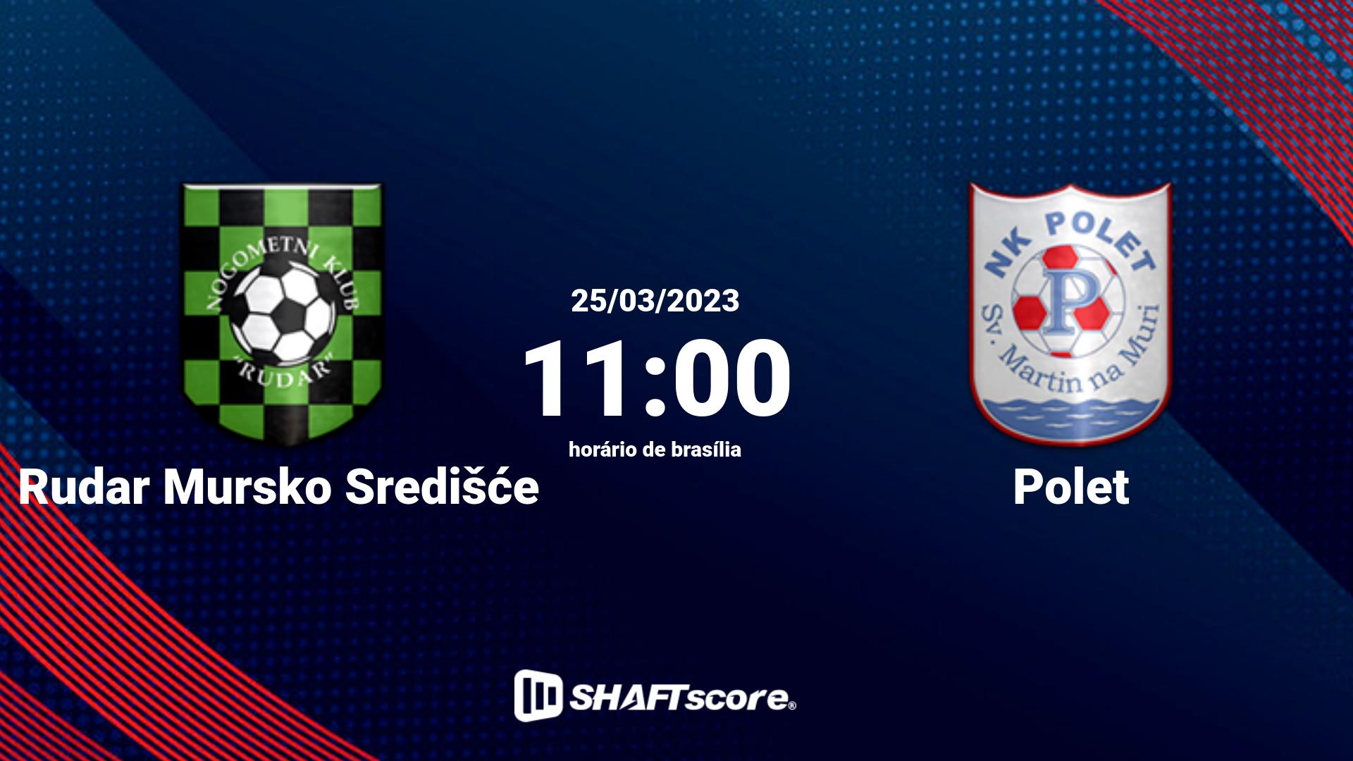 Estatísticas do jogo Rudar Mursko Središće vs Polet 25.03 11:00