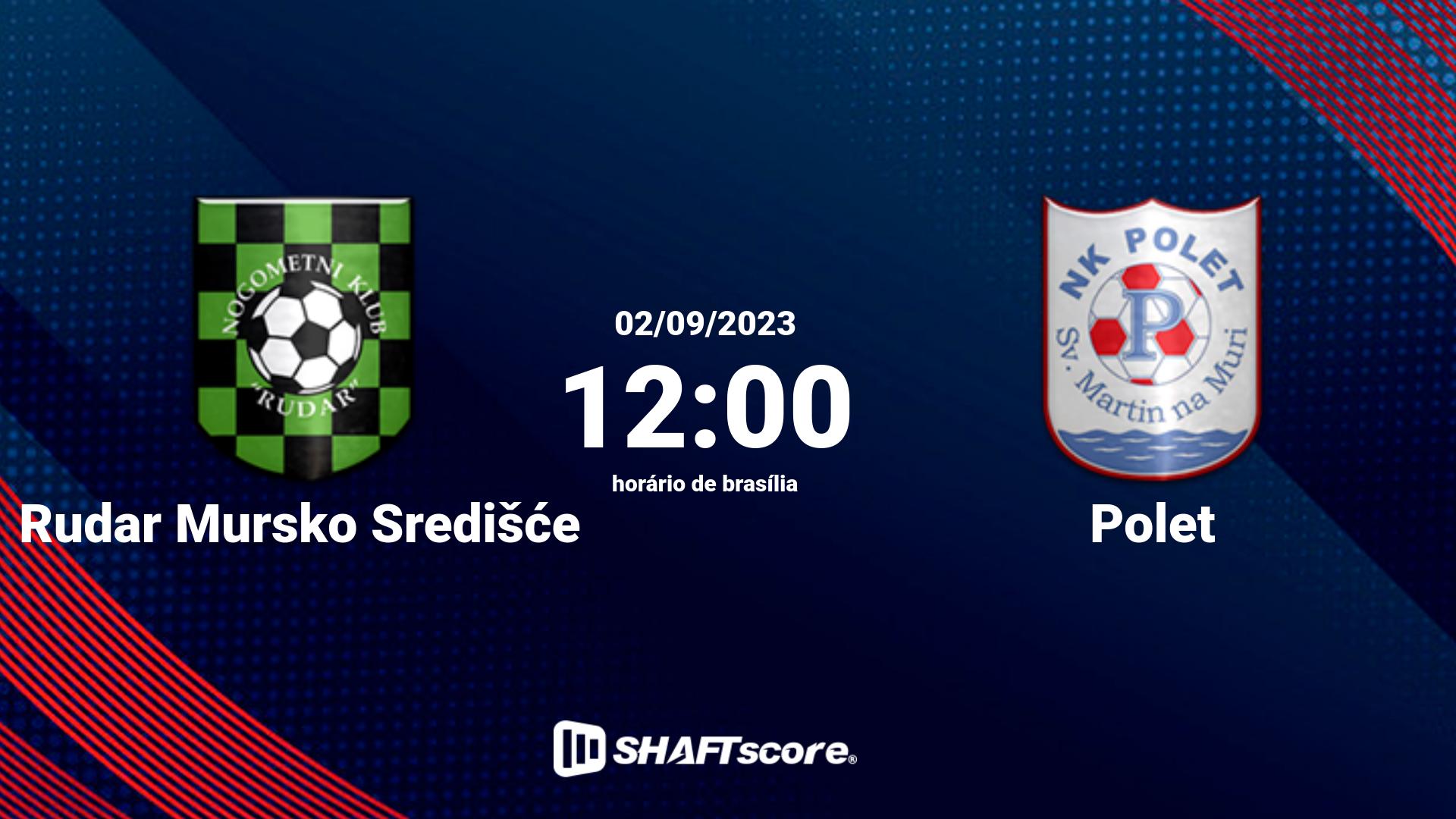 Estatísticas do jogo Rudar Mursko Središće vs Polet 02.09 12:00