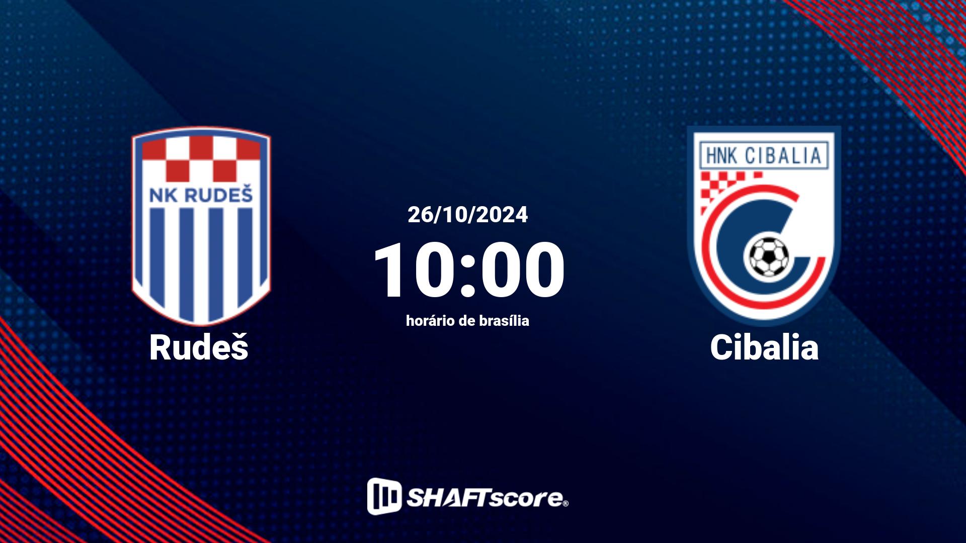 Estatísticas do jogo Rudeš vs Cibalia 26.10 10:00