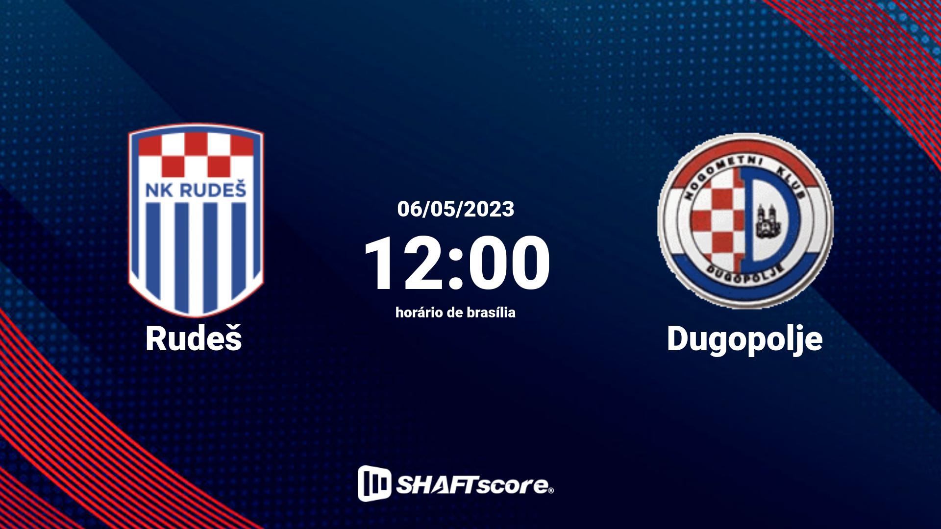 Estatísticas do jogo Rudeš vs Dugopolje 06.05 12:00