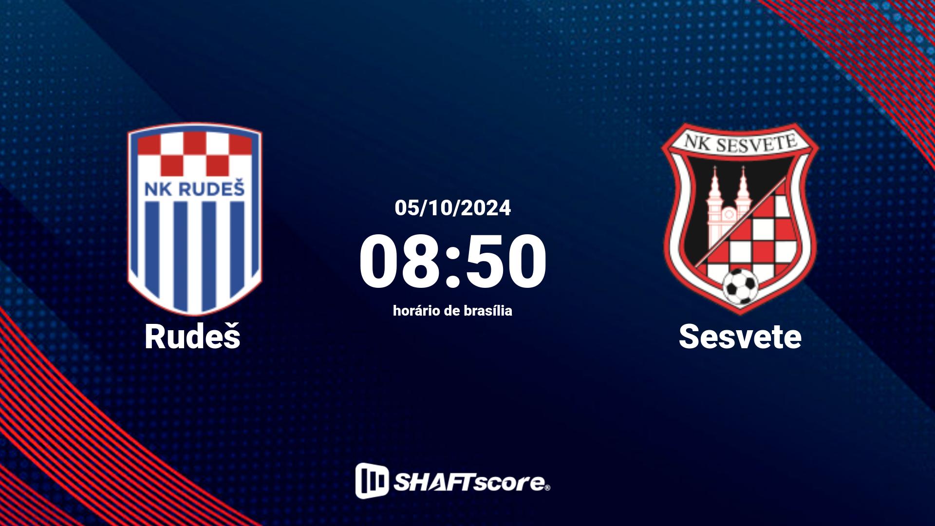 Estatísticas do jogo Rudeš vs Sesvete 05.10 08:50