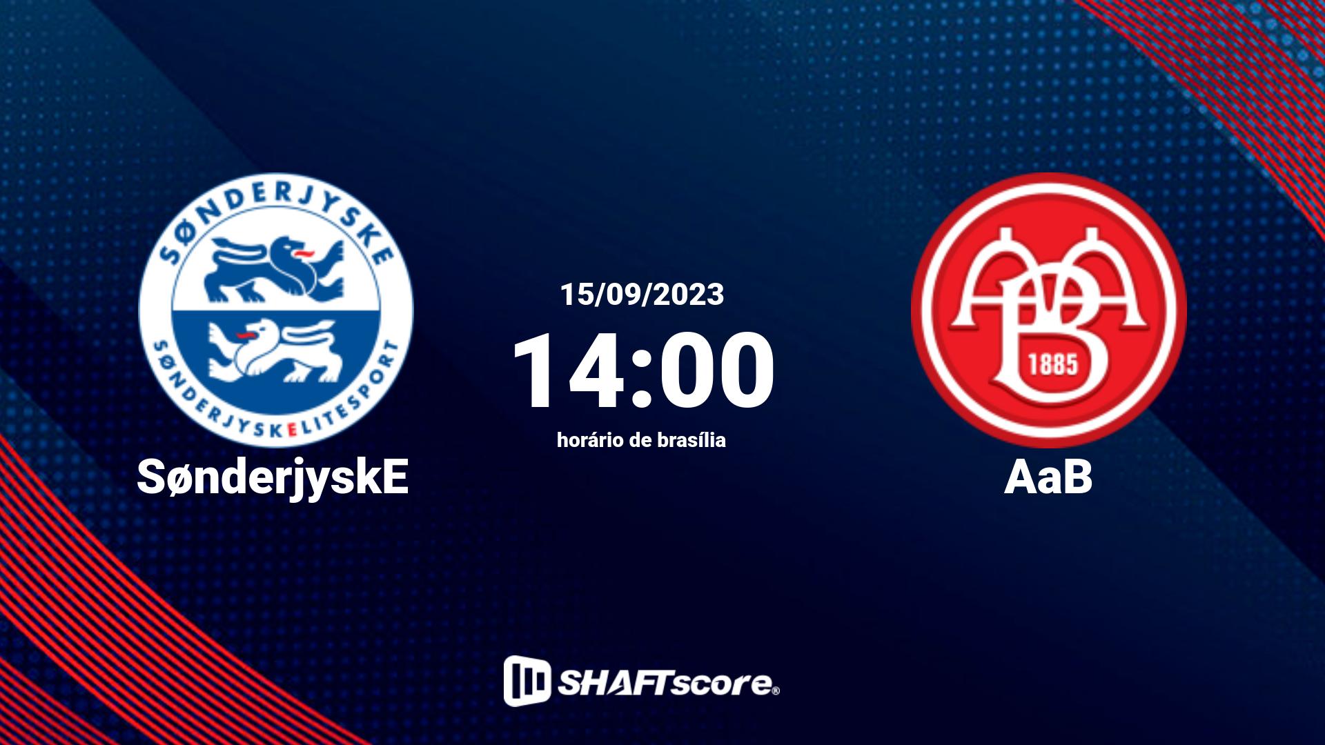 Estatísticas do jogo SønderjyskE vs AaB 15.09 14:00