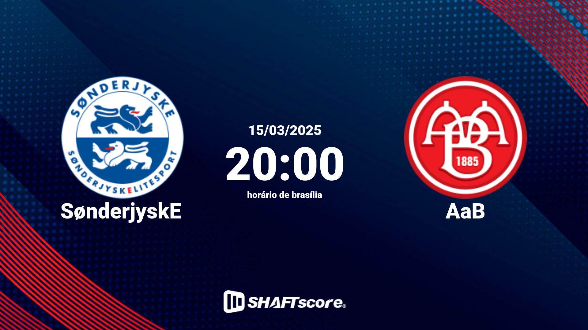 Estatísticas do jogo SønderjyskE vs AaB 15.03 20:00