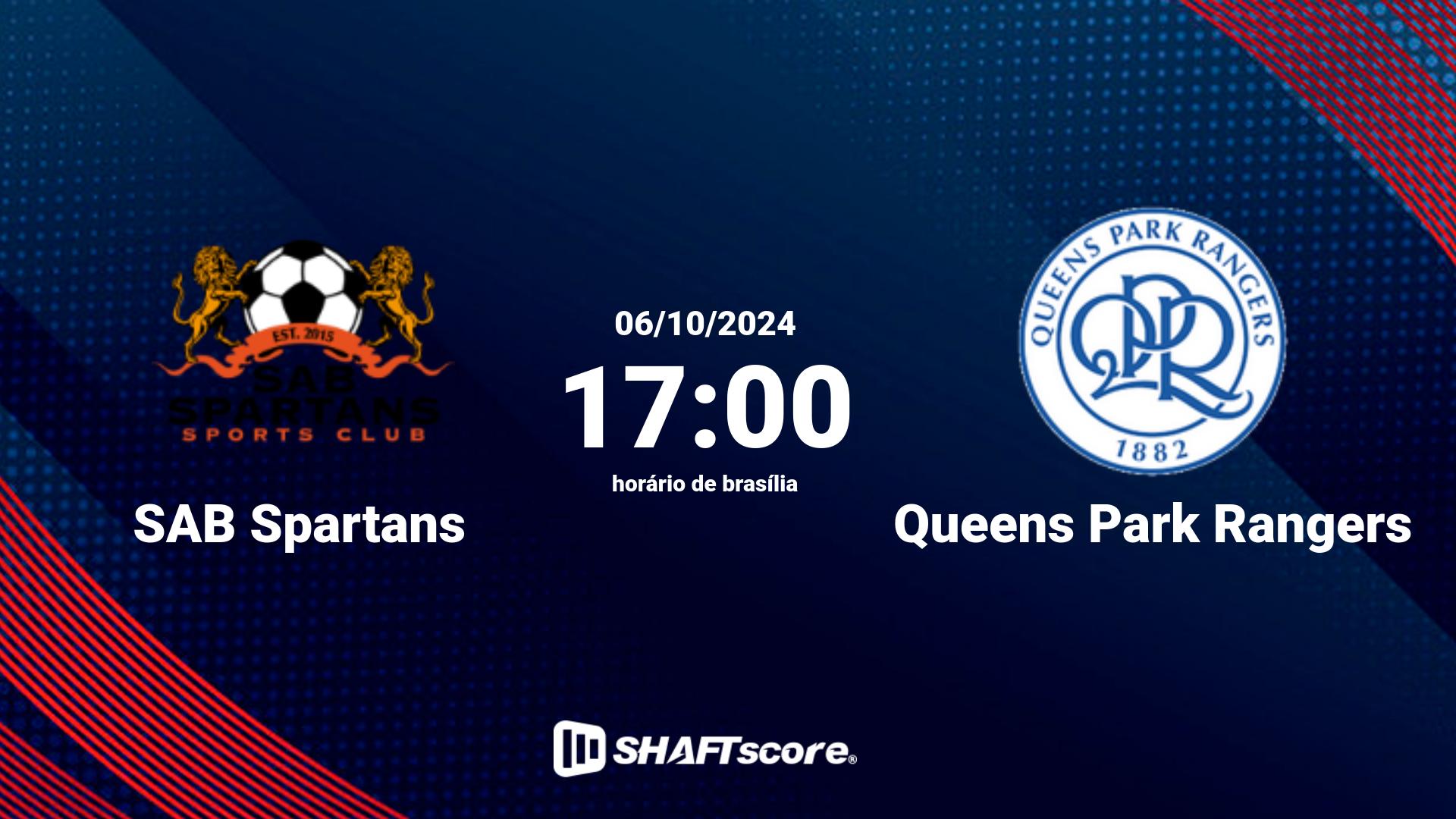 Estatísticas do jogo SAB Spartans vs Queens Park Rangers 06.10 17:00