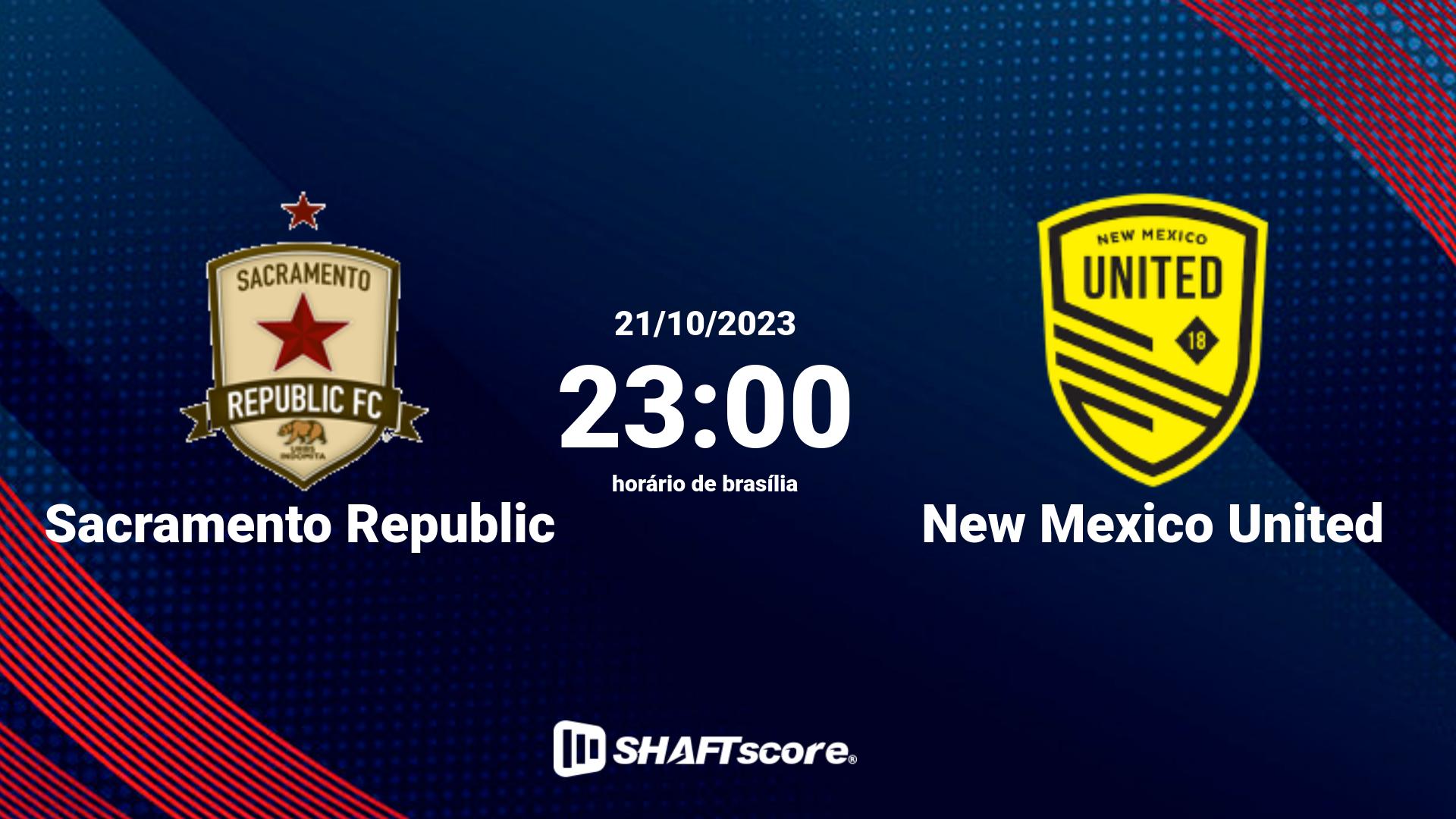 Estatísticas do jogo Sacramento Republic vs New Mexico United 21.10 23:00