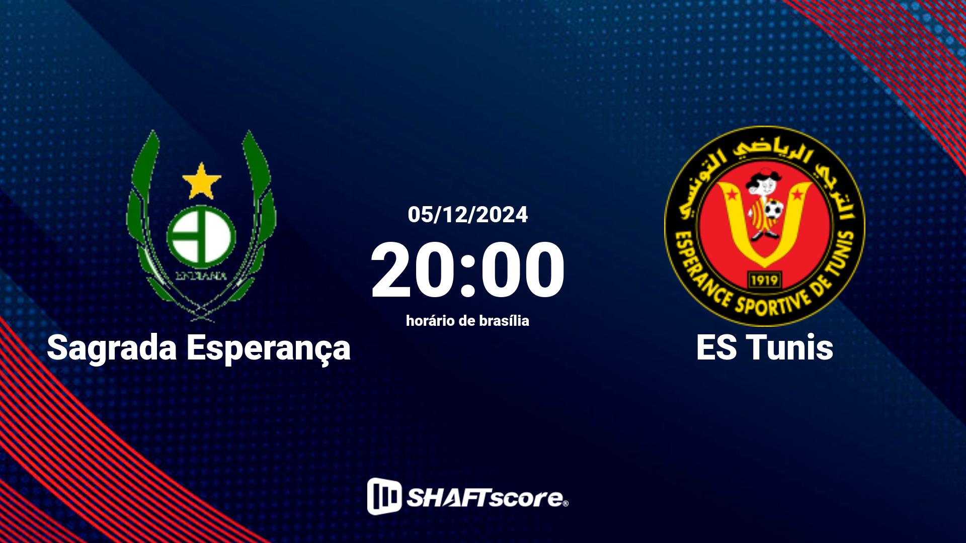 Estatísticas do jogo Sagrada Esperança vs ES Tunis 05.12 20:00