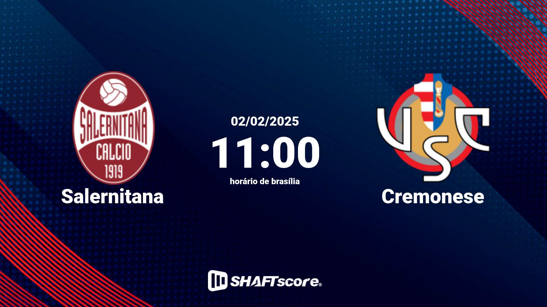 Estatísticas do jogo Salernitana vs Cremonese 02.02 11:00