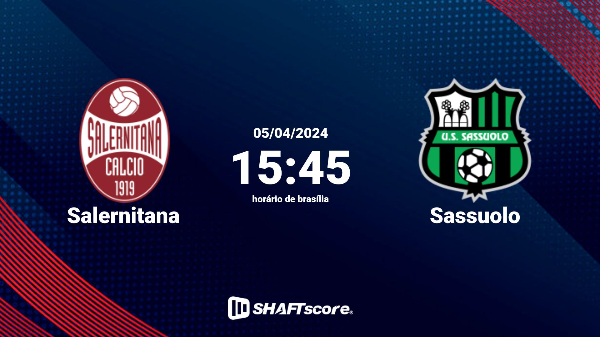 Estatísticas do jogo Salernitana vs Sassuolo 05.04 15:45